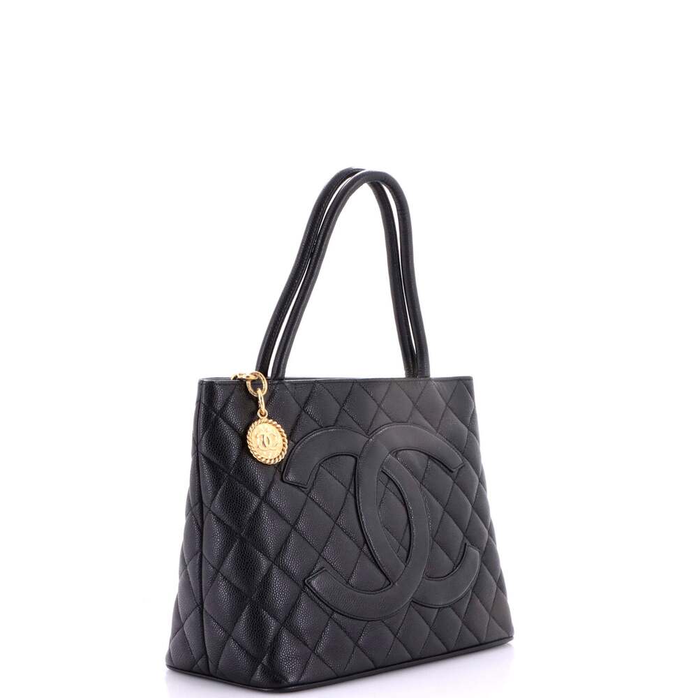 Chanel Medallion Tote Quilted Caviar #249666C27B - Picture 2 of 8